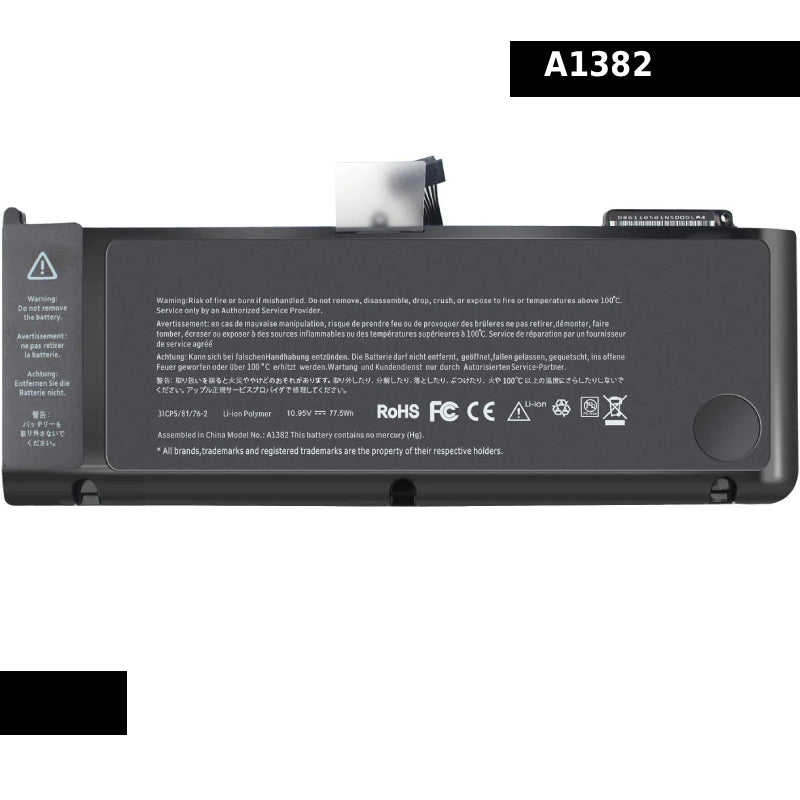 Apple A1286 EMC 2563 A1382 MacBook Pro 15"  Laptop Battery