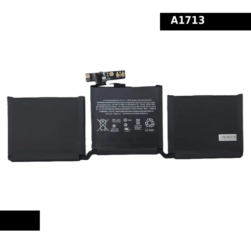 Apple A1713 EMC 2978 EMC 3164 A1708 MacBook Pro 13.3" Late 2016  Laptop Battery