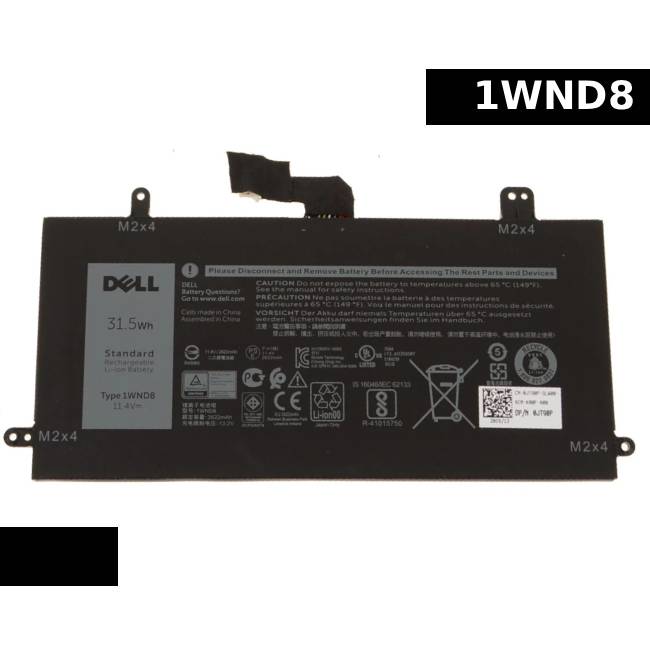 Dell Latitude 12 5285 5290 2-in-1 E5285 E5290 T17G 1WND8 31.5Wh Laptop Battery