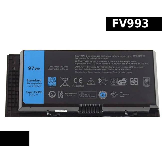 Dell M4600 M4700 M4800 M6600 M6700 M6800 PG6RC FV993 9 Cell Laptop Battery